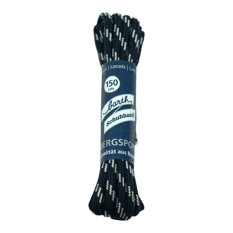 Meindl Round Shoe Laces - Navy/White - 150cm